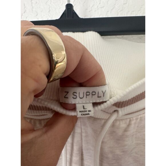 Z Supply Off Duty Modal Fleece Jogger Light Oatmeal Size Large - Picture 7 of 10